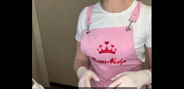  Russian hottest depilation mistress SugarNadya shows how to do Deep Bikini Men How to wax a penis